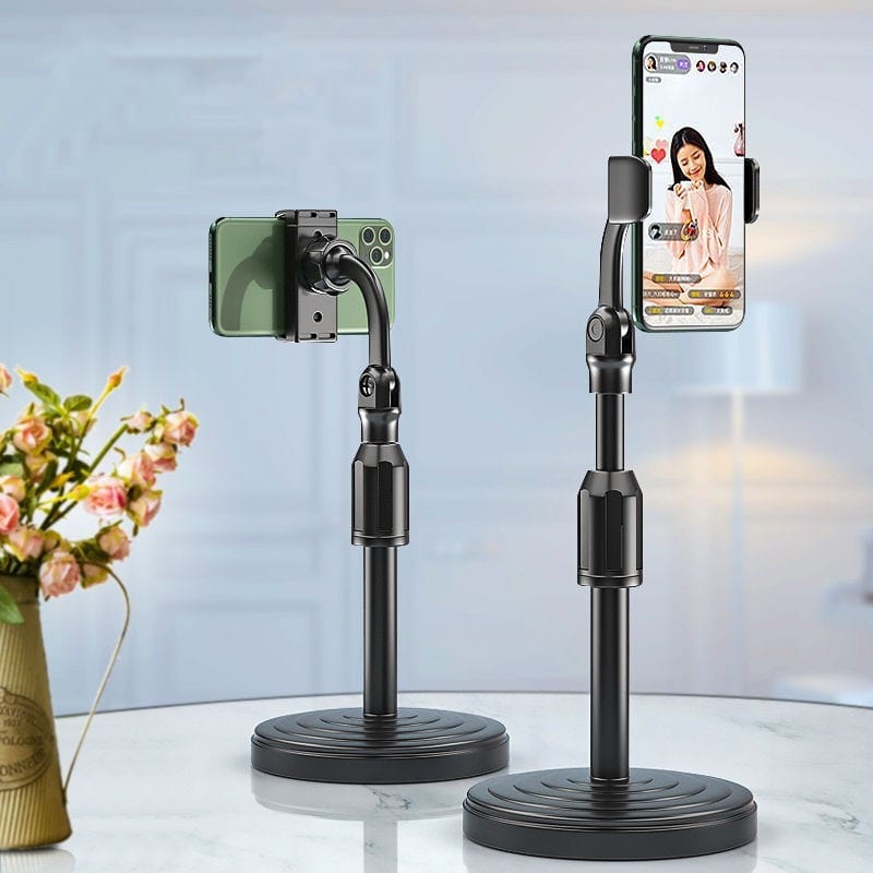 Adjustable desktop phone stand