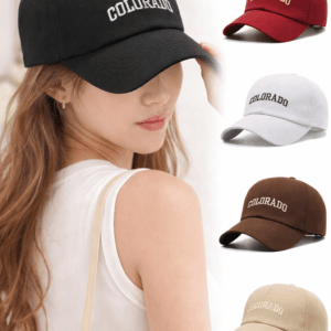 women’s adjustable baseball cap – casual style, multi color