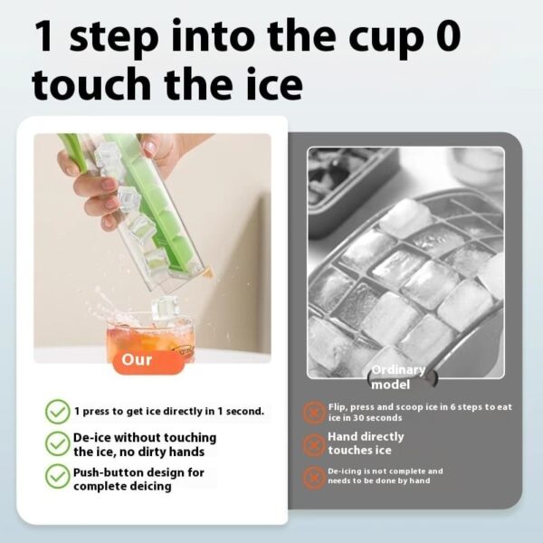Quick Ice Maker Bottle – Easy Release Ice Cube Tray - Image 6