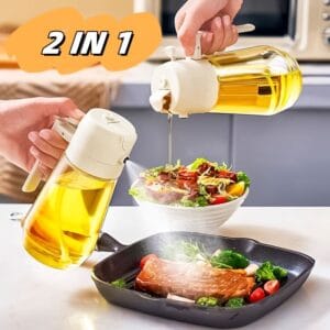 2-in-1 Oil Sprayer Bottle – Perfect for Cooking & Air Fryer