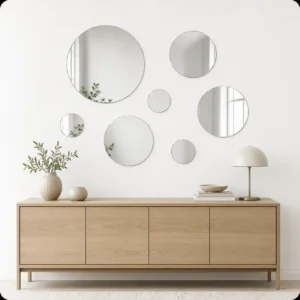 7-Piece Round Wall Mirror Set
